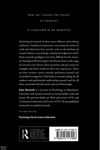 Psychological Research (Lecture Notes in Statistics; 109),Used