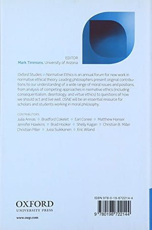 Oxford Studies in Normative Ethics: Volume 4,Used
