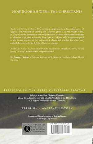 Teachers and Texts in the Ancient World (Religion in the First Christian Centuries),Used