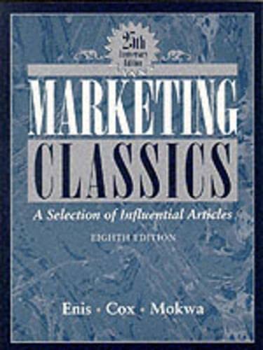 Marketing Classics: A Selection of Influential Articles,Used
