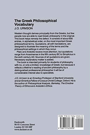 The Greek Philosophical Vocabulary,Used