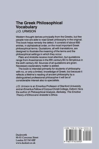 The Greek Philosophical Vocabulary,Used