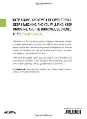 Foundations: A 260Day Bible Reading Plan for Busy Believers (Journal) by Robby Gallaty (20151101),Used
