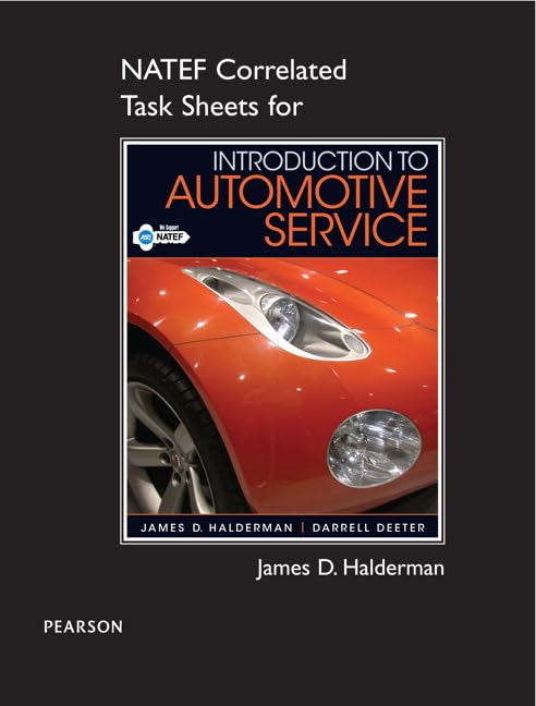 NATEF Correlated Task Sheets for Introduction to Automotive Service,Used
