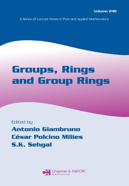 Groups, Rings and Group Rings (Lecture Notes in Pure and Applied Mathematics),Used
