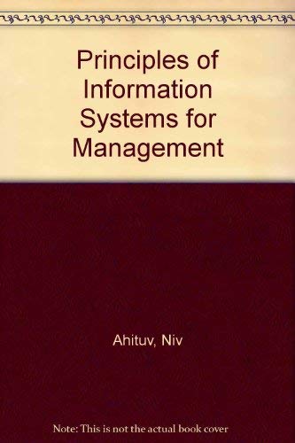 Principles of information systems for management,Used