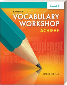 Vocabulary Workshop Achieve Level A,Used