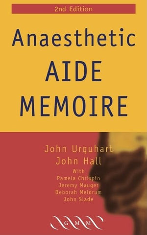 Anaesthetic Aide Memoire,Used