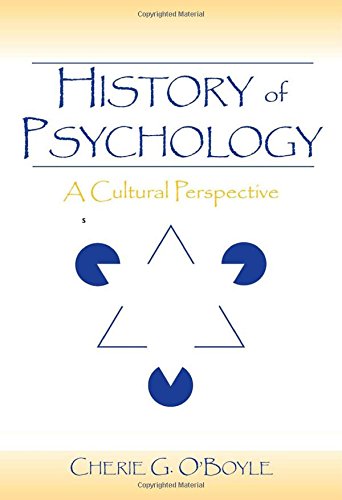 History of Psychology: A Cultural Perspective,Used