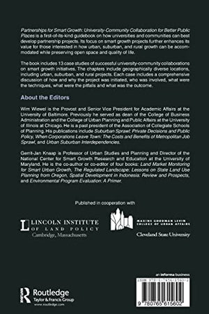 Partnerships for Smart Growth: UniversityCommunity Collaboration for Better Public Places (Cities and Contemporary Society (Pap,Used