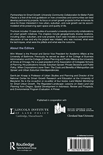 Partnerships for Smart Growth: UniversityCommunity Collaboration for Better Public Places (Cities and Contemporary Society (Pap,Used