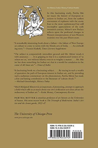 Much Maligned Monsters: A History of European Reactions to Indian Art,New