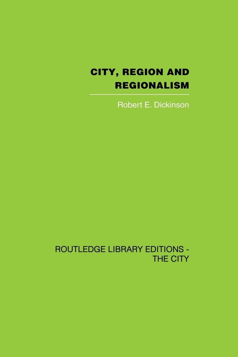City, Region and Regionalism,Used