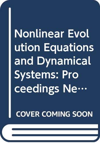 Nonlinear Evolution Equations and Dynamical Systems: Proceedings Needs '91 : Baia Verde, Gallipoli, Italy 1929 June 1991,Used