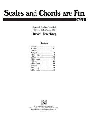 Scales and Chords Are Fun, Bk 1: Major (Selected Studies) (Hirschberg Fun Series, Bk 1),Used