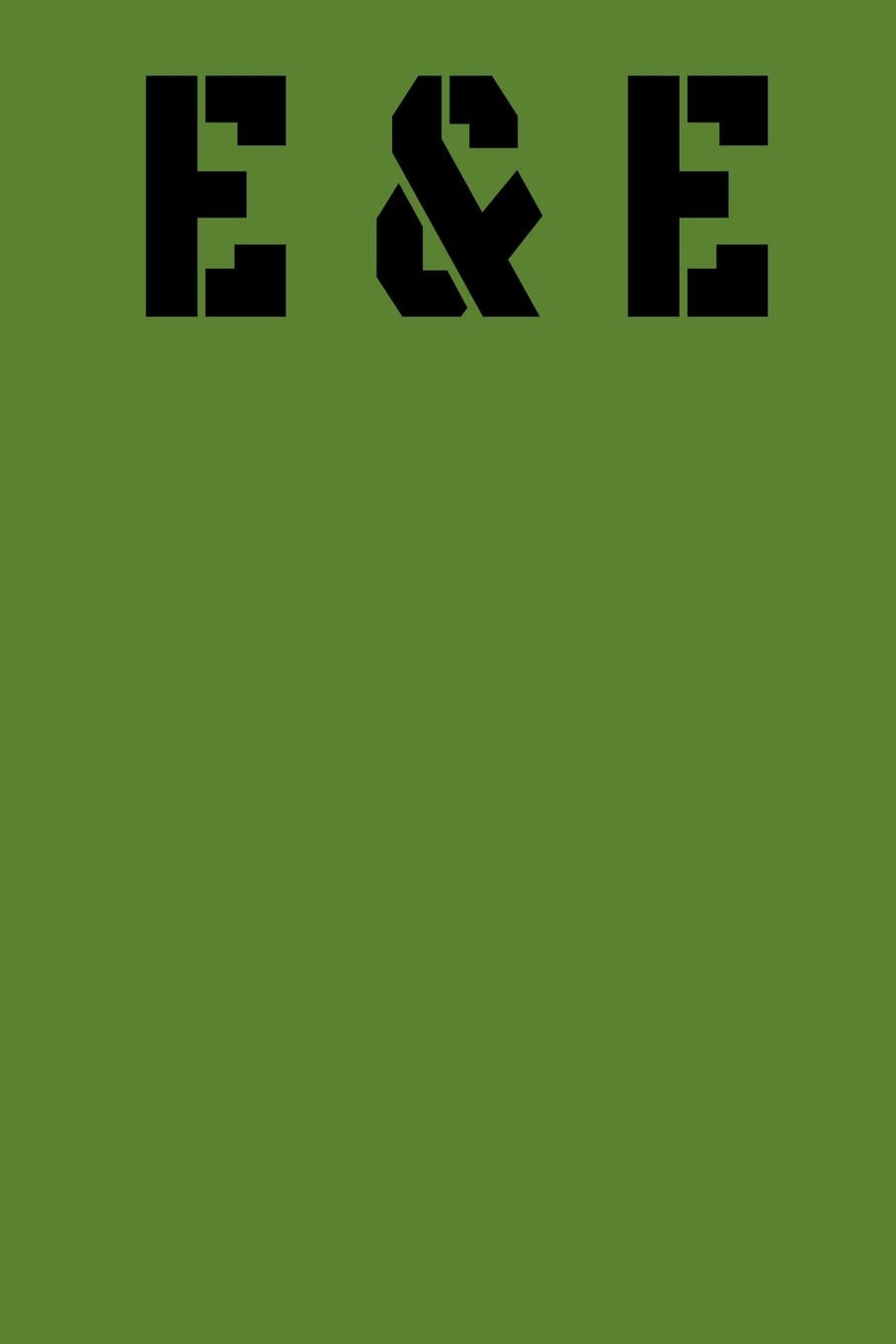E&E: The Green Maintainer Log Book Electrical Environmental  Old School US Military Style Notebook With A New Modern Design For,Used