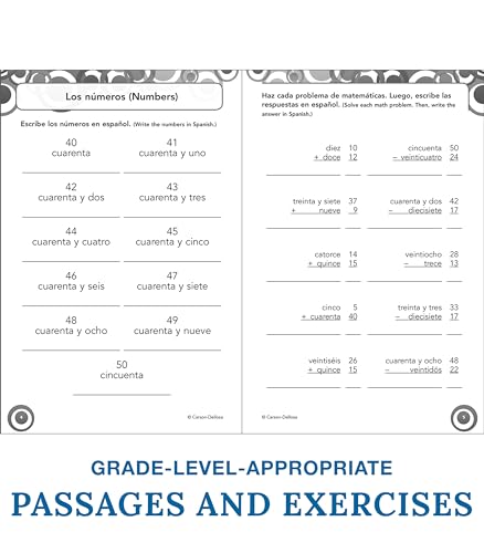 Carson Dellosa Skill Builders Spanish I Workbookgrades 68 Reproducible Spanish Workbook With Spanish Vocabulary, Common Words
