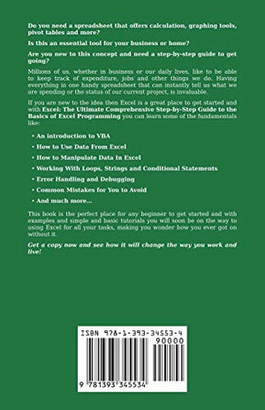 Excel: The Ultimate Comprehensive StepByStep Guide to the Basics of Excel Programming (1),Used