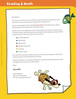 Scholastic Prek Reading & Math Jumbo Workbook,Used