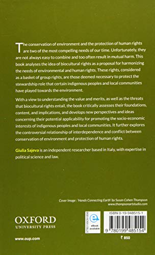When Rights Embrace Responsibilities: Biocultural Rights and the Conservation of Environment,Used