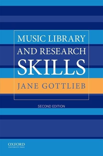Music Library and Research Skills,Used