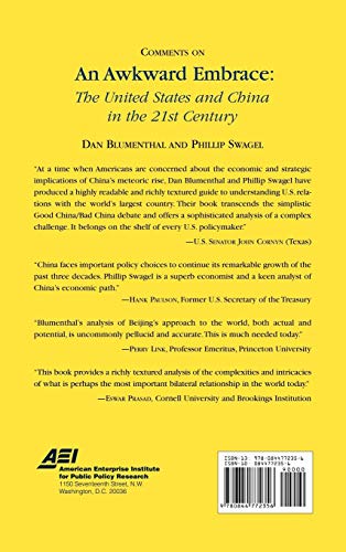An Awkward Embrace: The United States And China In The 21St Century,New