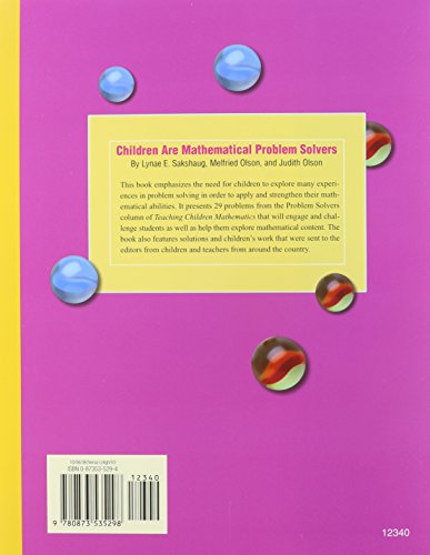 Children are mathematical problem solvers,Used