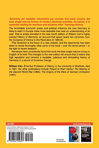 A History Of Germany 18151990 (Hodder Arnold Publication),Used
