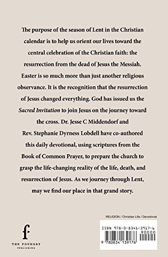 Sacred Invitation: Lenten Devotions Inspired by the Book of Common Prayer,Used