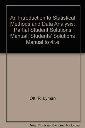 Introduction to Statistical Methods and Data Analysis, 4th,Used
