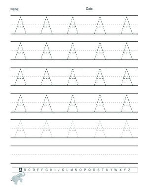 Trace Letters: Alphabet Handwriting Practice workbook for kids: Preschool writing Workbook with Sight words for Pre K, Kindergar,New