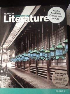 Pearson Literature Common Core Grade 9,Used