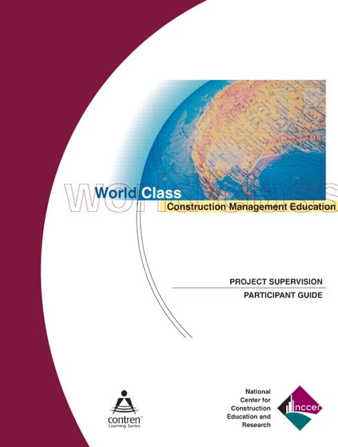 Project Supervision Participant Guide (Contren Learning),Used