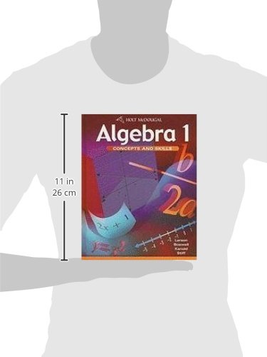 HOLT MCDOUGAL Algebra 1: Concepts and Skills Student Edition 2010 - Comprehensive Math Textbook for High School Students