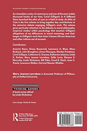 An Ethic of Care (Thinking Gender),Used