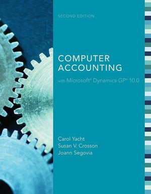 Mp Computer Accounting With Microsoft Dynamics Gp 10.0,Used