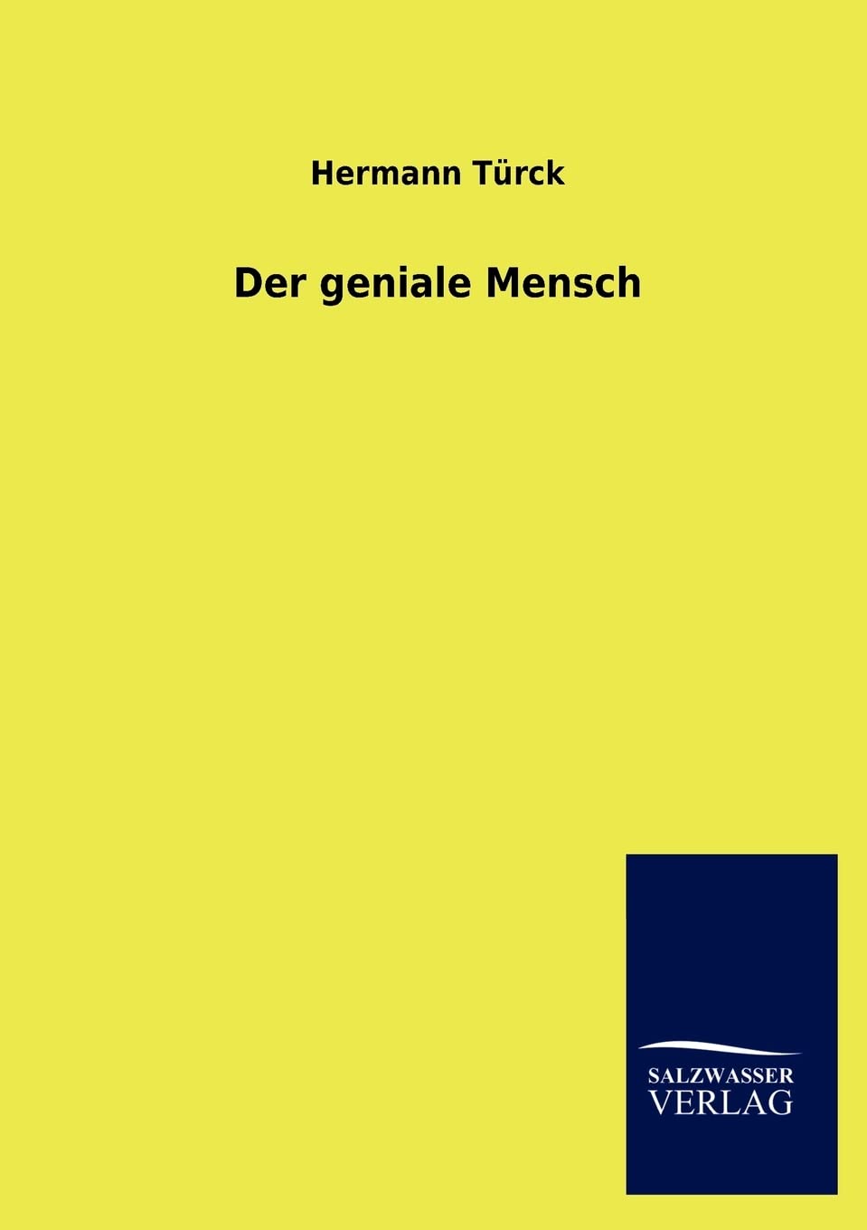 Der geniale Mensch (German Edition),Used