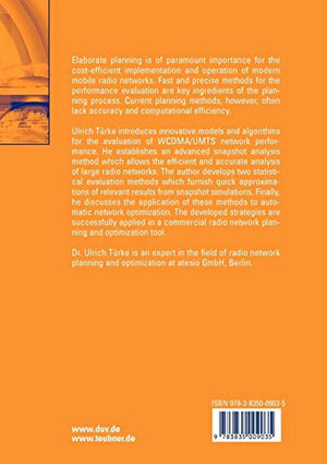 Efficient Methods for WCDMA Radio Network Planning and Optimization (Advanced Studies Mobile Research Center Bremen),Used