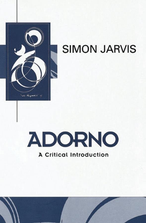 Adorno: A Critical Introduction (Key Contemporary Thinkers),Used