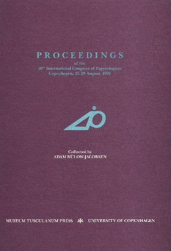Proceedings of the 20th International Congress of Papyrologists,Used