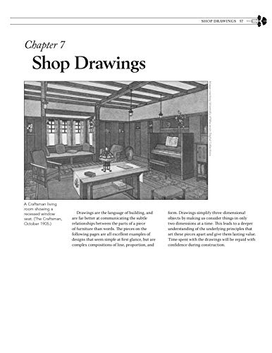 Fox Chapel Publishing Great Book of Shop Drawings for Craftsman Furniture: Revised & Expanded Edition with 61 Detailed Plans