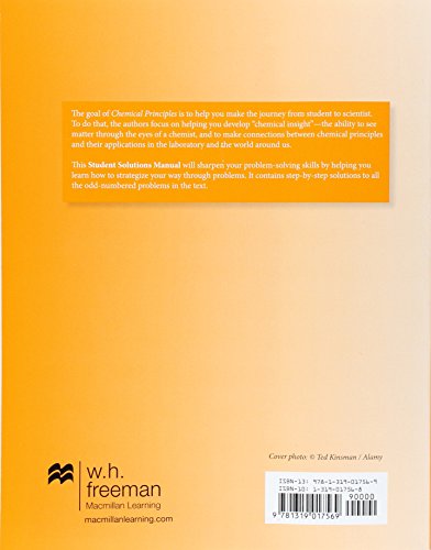 Student Solutions Manual for Chemical Principles,Used