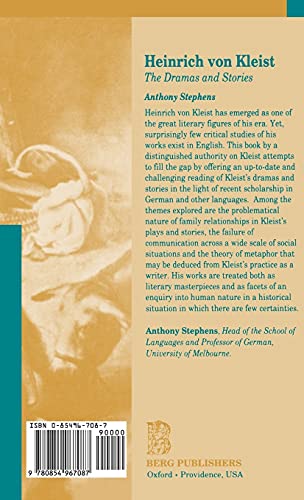 Heinrich Von Kleist: The Dramas and Stories: An Interpretation,Used