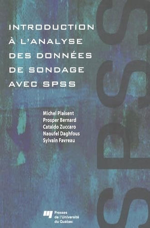 INTRODUCTION A L'ANALYSE DES DONNEES DE SONDAGE AVEC SPSS,Used
