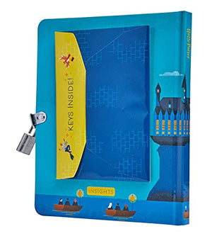 Harry Potter: Hogwarts Castle GlowintheDark Lock & Key Diary,Used