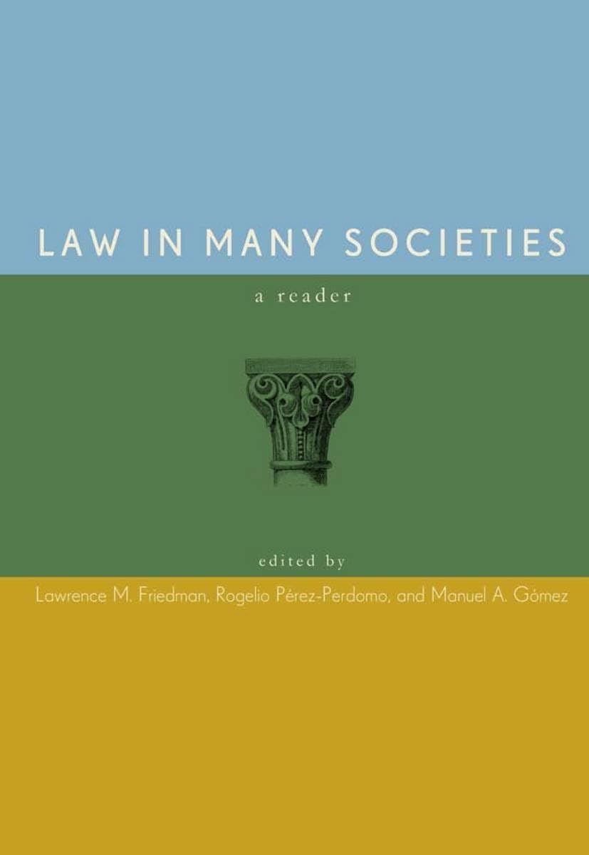 Law In Many Societies: A Reader,New