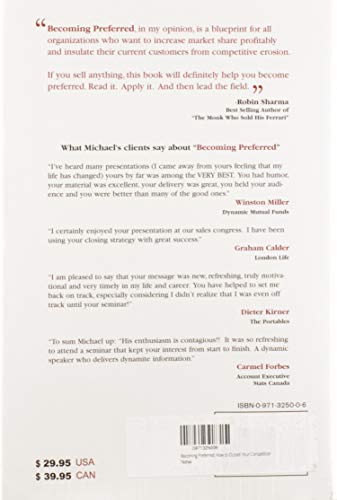 Becoming Preferred: How to Outsell Your Competition,Used