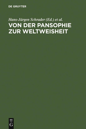 Von der Pansophie zur Weltweisheit: Goethes analogischphilosophische Konzepte (German Edition),New