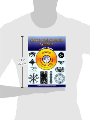 Magic and Mystical Symbols CDROM and Book (Dover Electronic Clip Art),Used