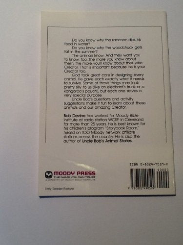 Uncle Bob's Raccoon and Woodchuck Book,Used